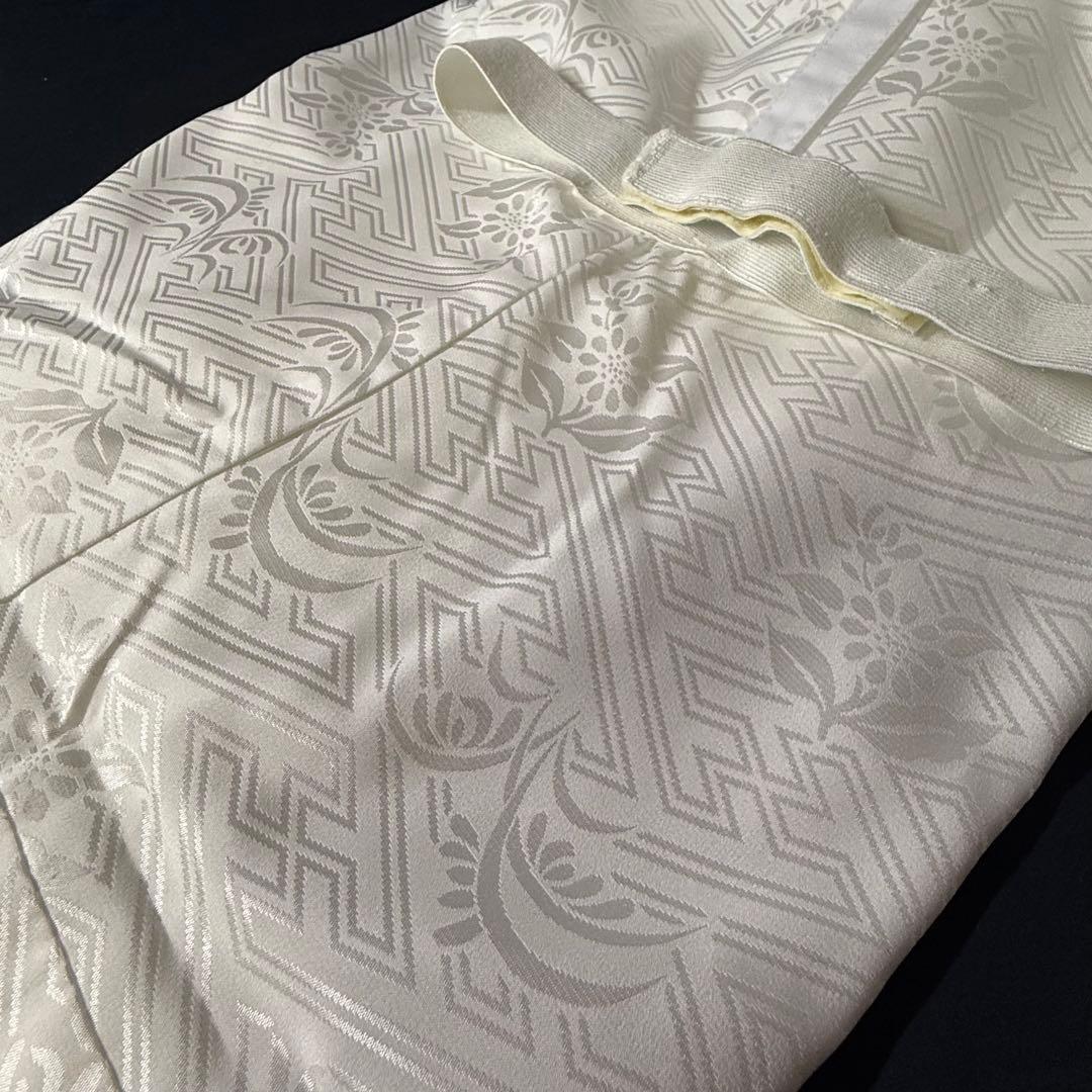 花嫁用　長襦袢 身丈147cm裄65cm特別衿　白　化繊 ミシン縫【中古】さや型