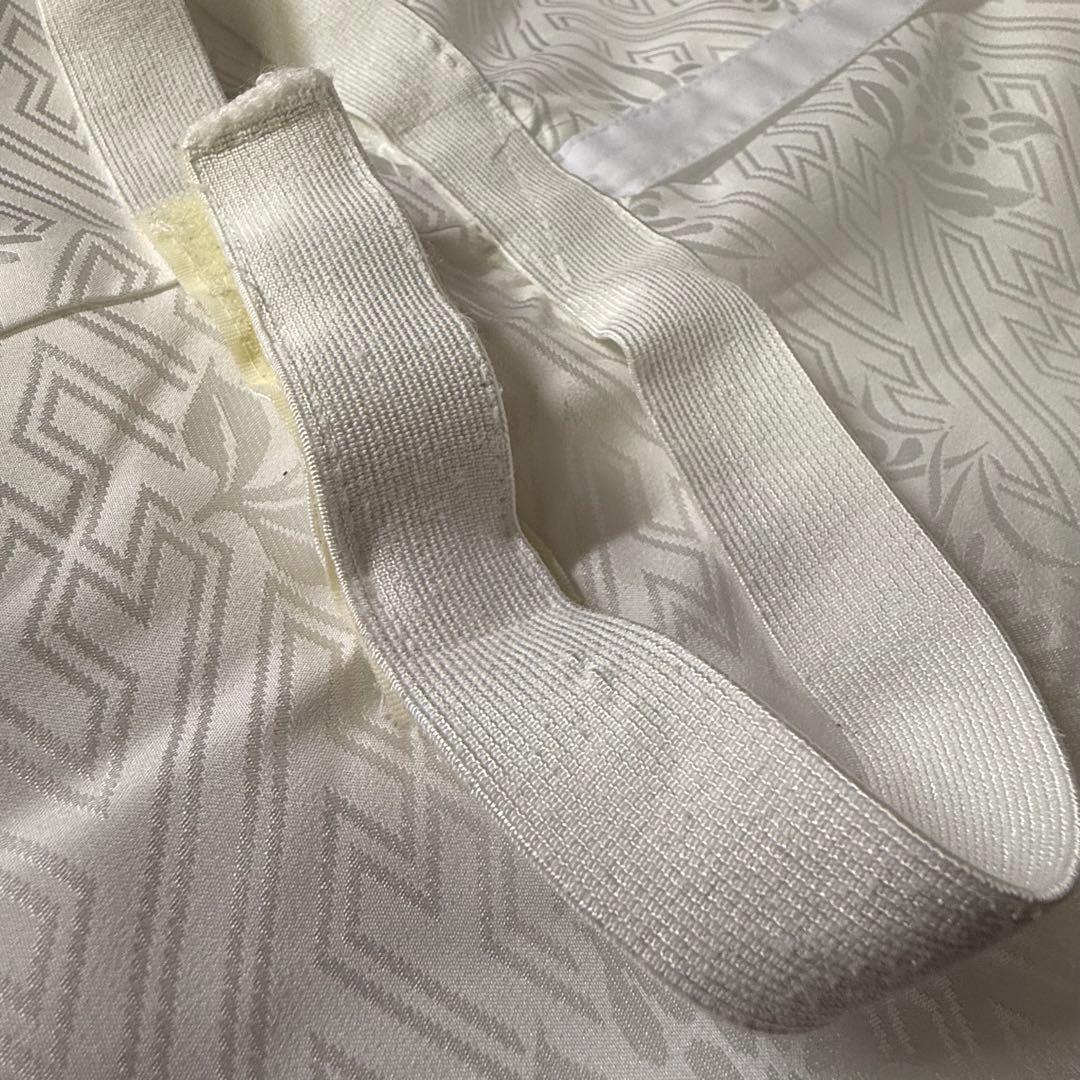 花嫁用　長襦袢 身丈147cm裄65cm特別衿　白　化繊 ミシン縫【中古】さや型