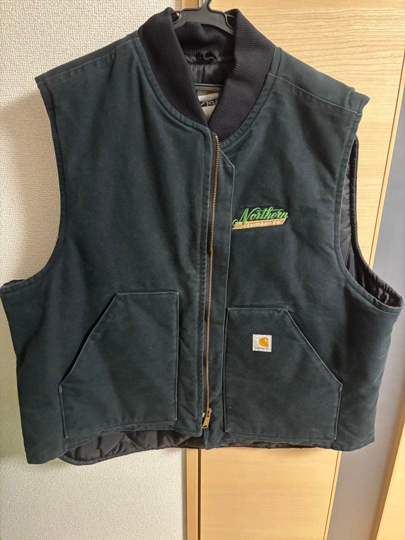 Carhartt ダックベスト 企業ロゴ入り
