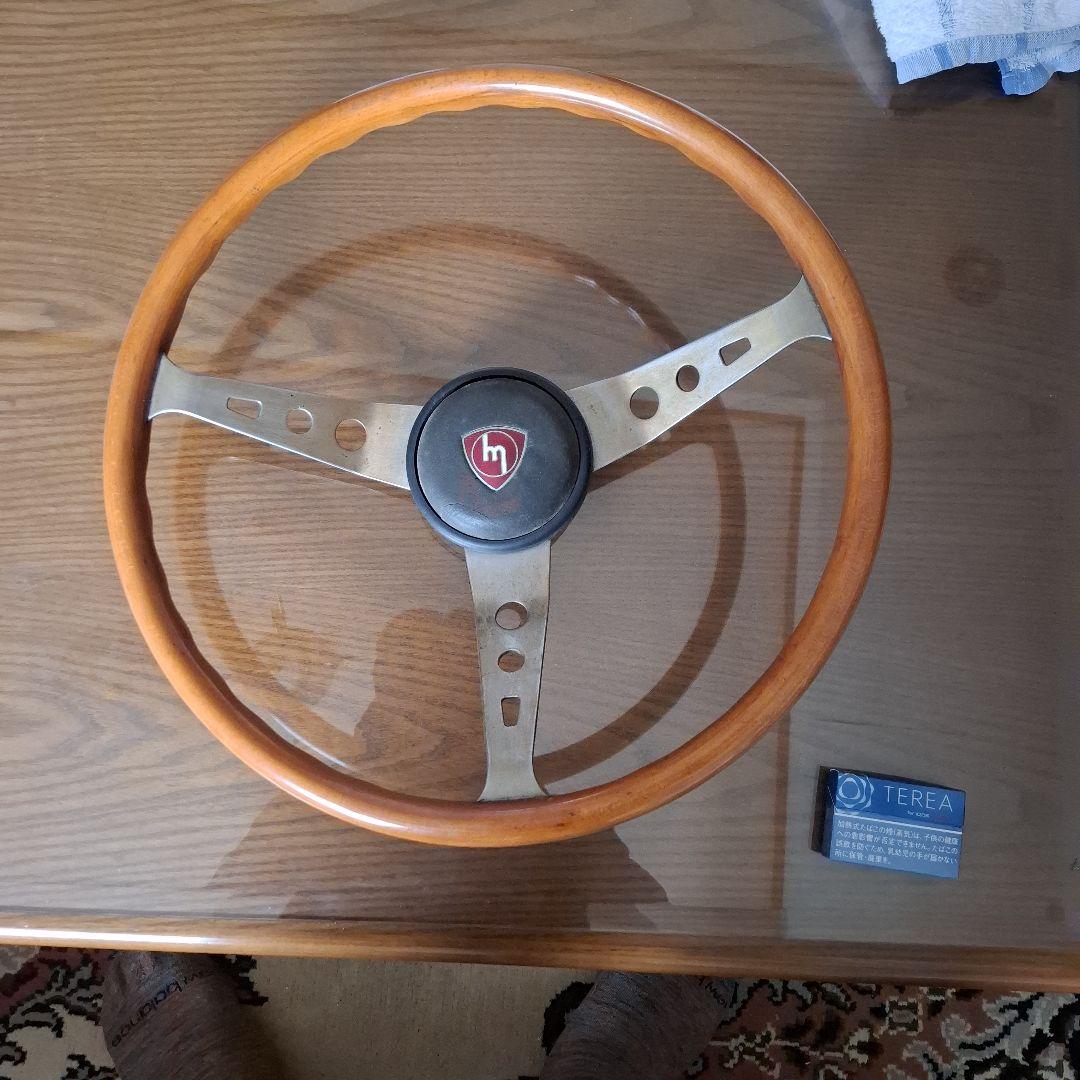 お*ぃ様 木製ハンドル ステアリングホイール