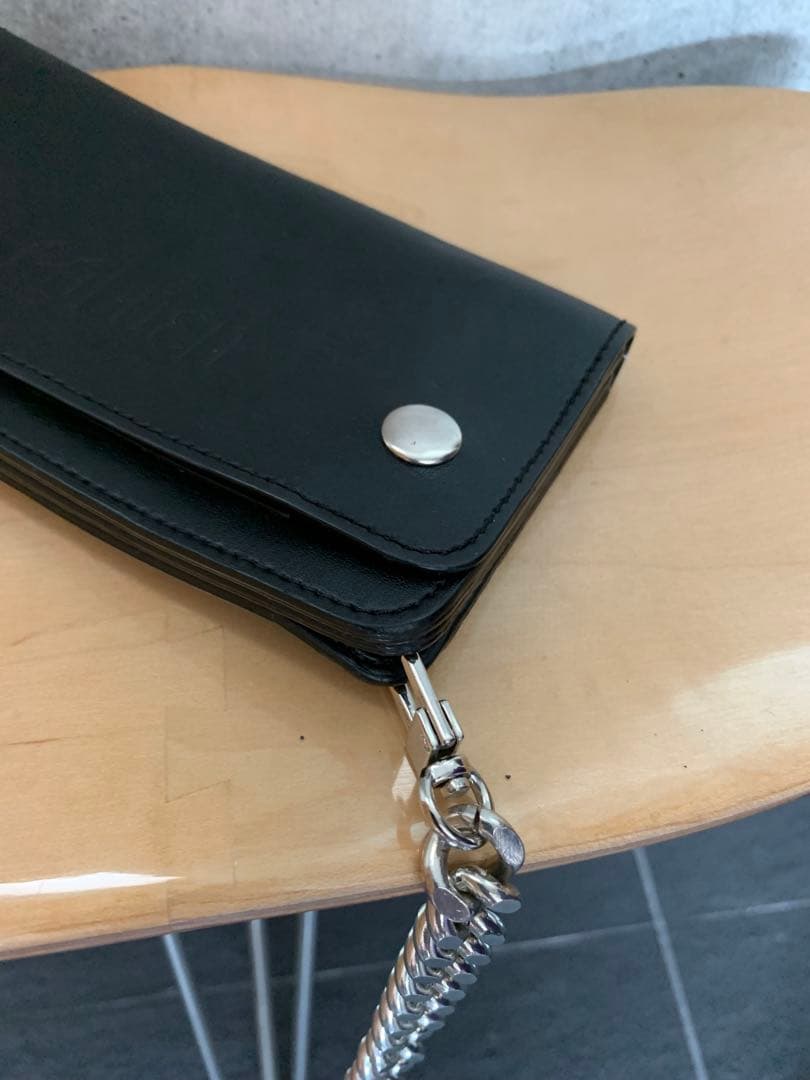 ゴールデングース　ブラックレザーウォレットチェーン