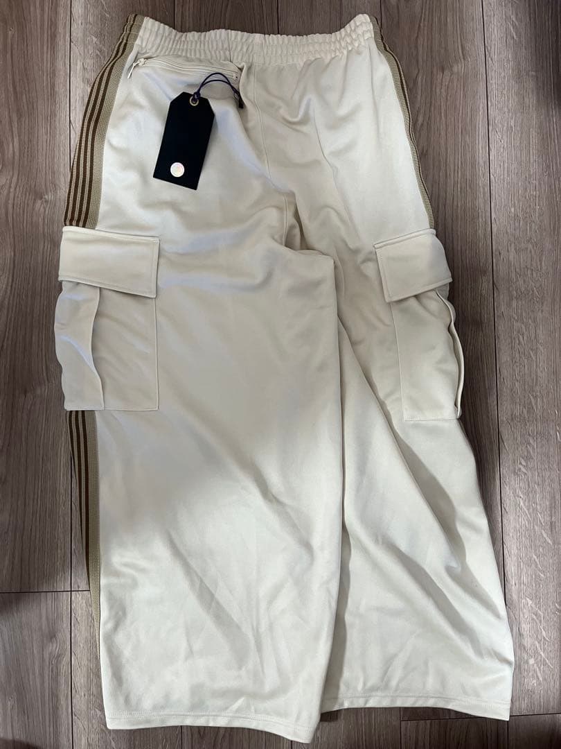 needles ヒザデルカーゴ トラックパンツ ホワイト白 Sサイズ