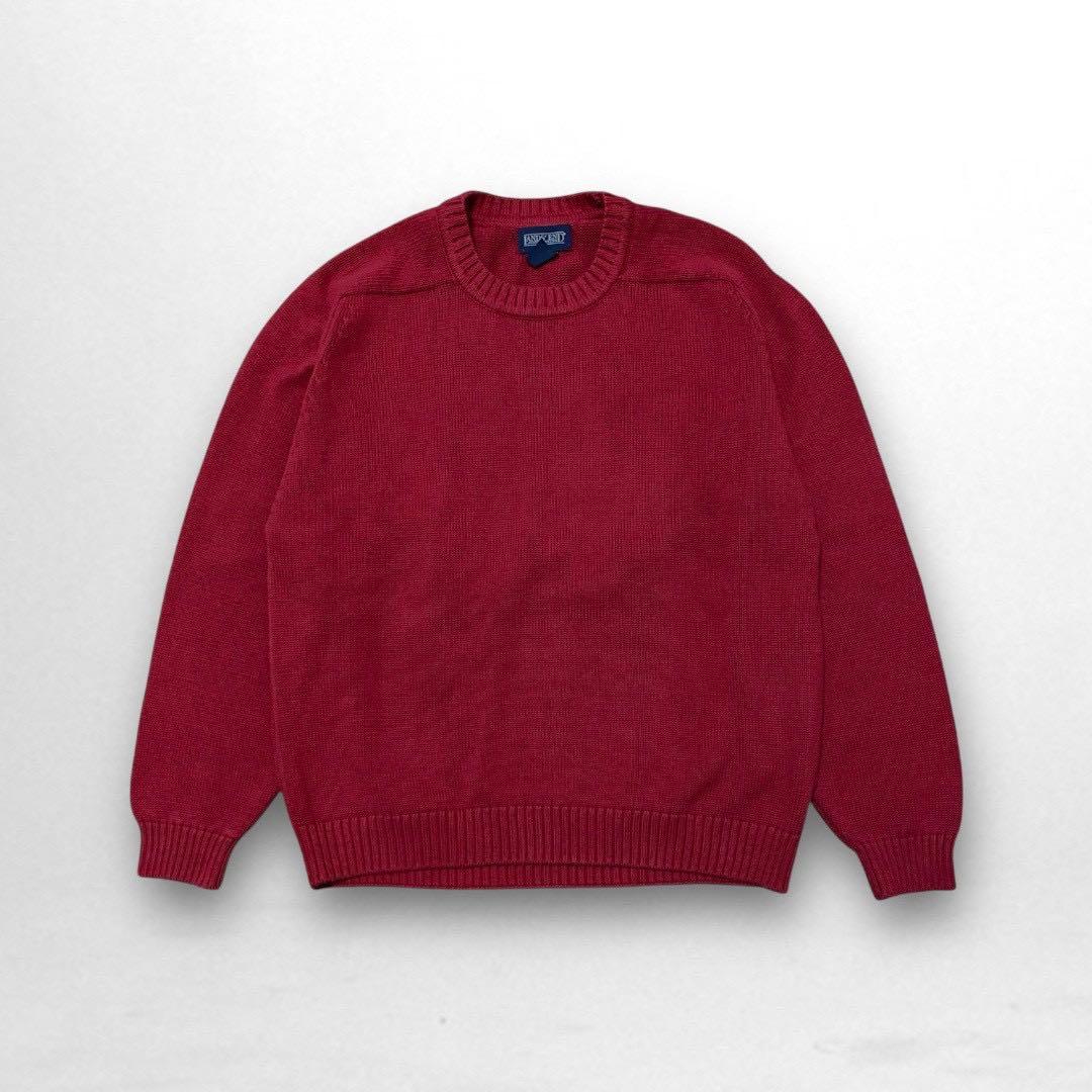 90's USA製 LANDS’END ランズエンド コットンニット セーター