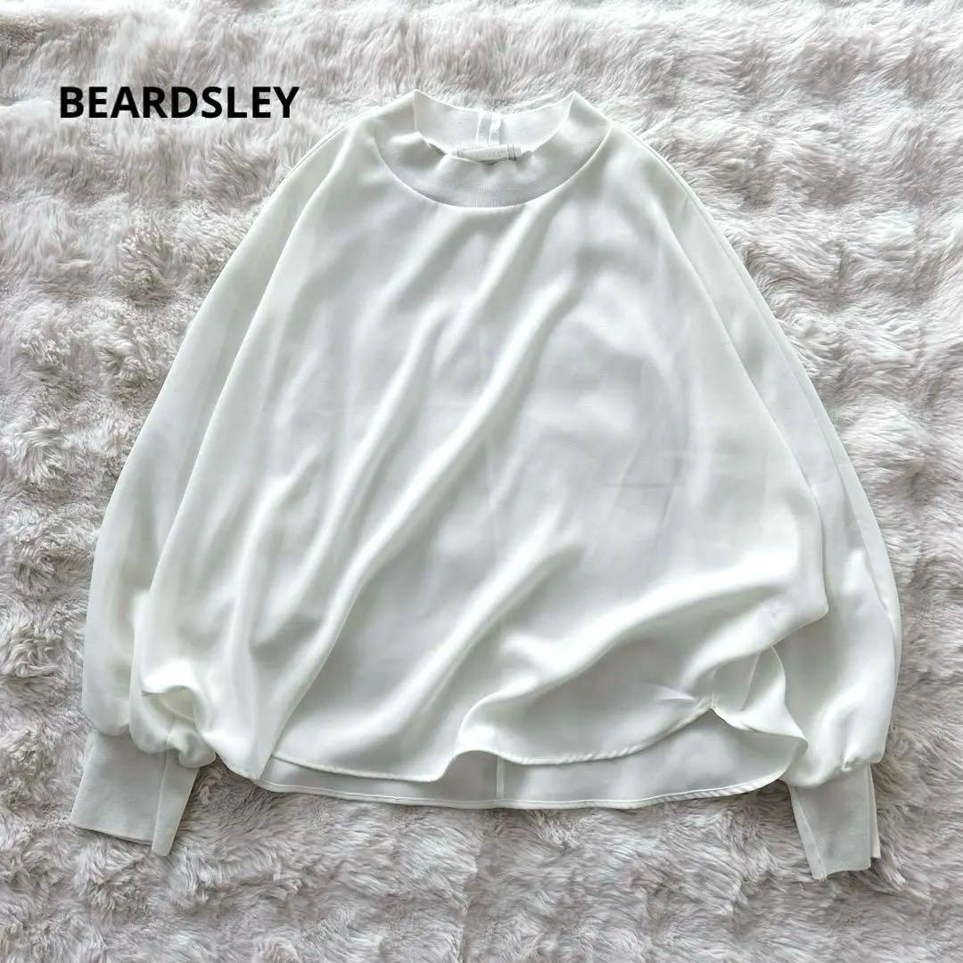 ビアズリー★ニットコンビドルマンブラウス　ホワイト