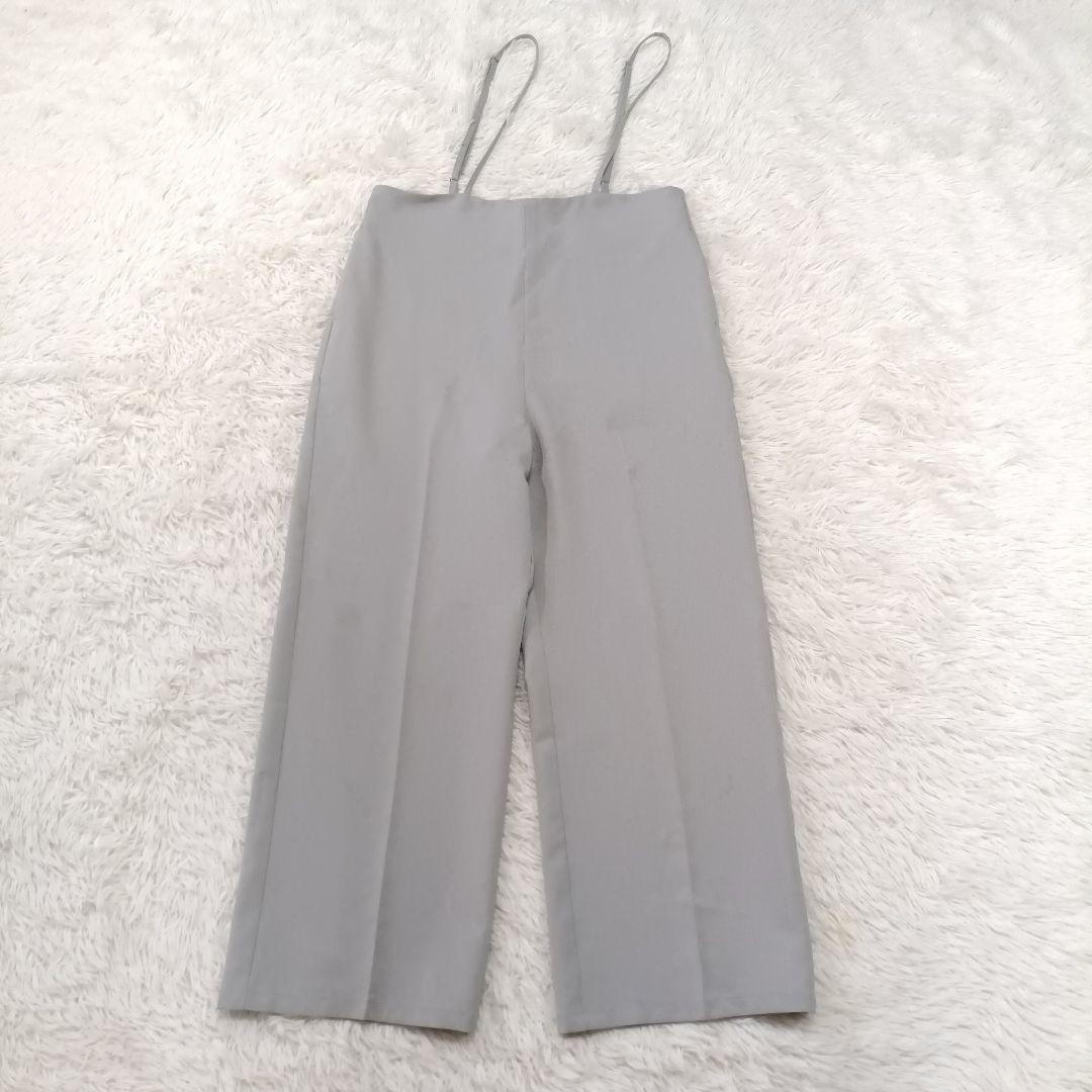 美品♪T.japan ティードットジャパン ストラップパンツ サロペット グレー
