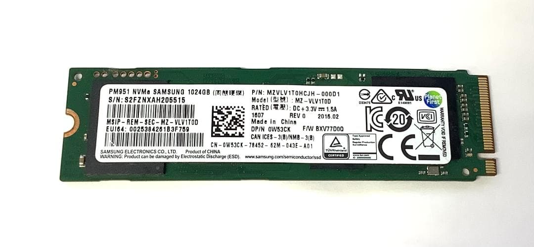 ③-WA380-SAMSUNG NVMe 1TB SSD 1点