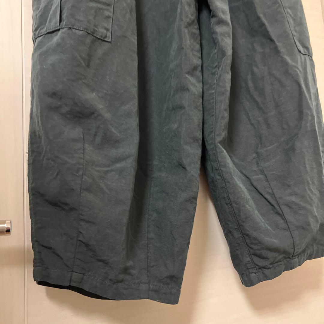 nest Robe コットンリネン石目 コクーンカーゴパンツ　スミクロ