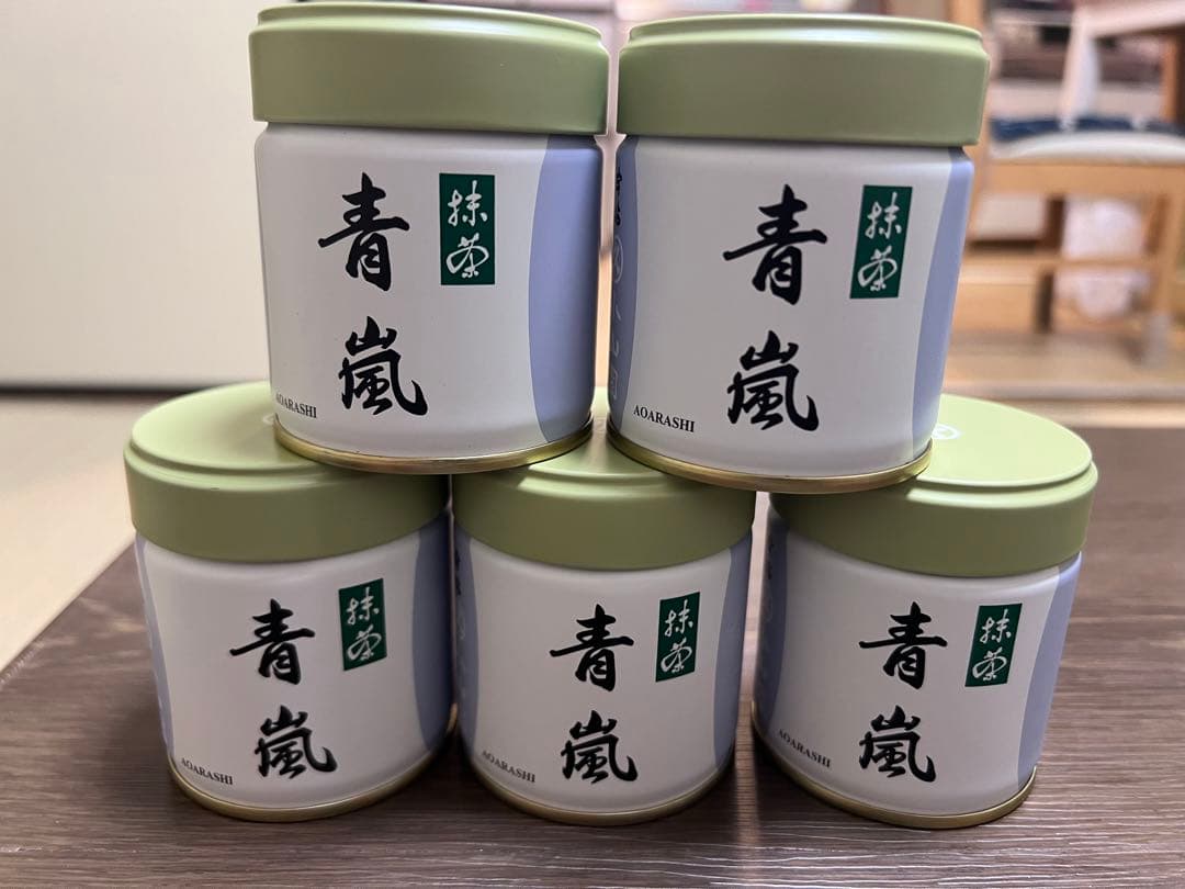 抹茶　丸久小山園 青嵐　抹茶 缶40g x 5缶