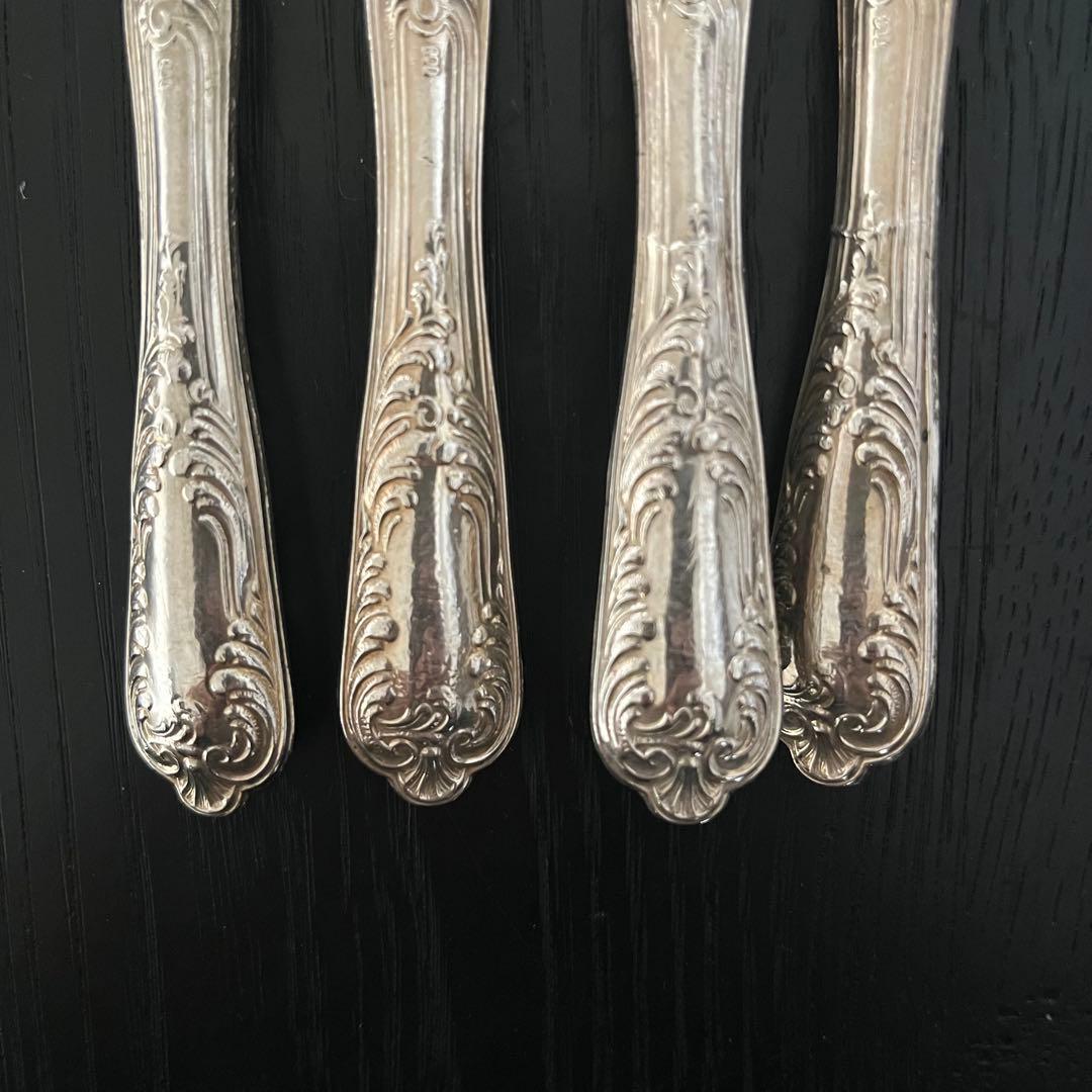 アンティーク デザートカトラリーセット（フォーク2本・ナイフ2本）