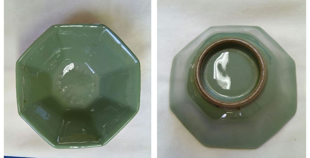 高台小鉢　蟹絵　5客　八角鉢　10客　骨董　和食器　懐石料理 会席 向付