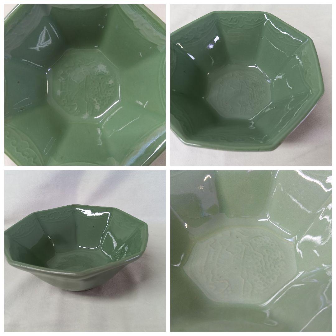 高台小鉢　蟹絵　5客　八角鉢　10客　骨董　和食器　懐石料理 会席 向付