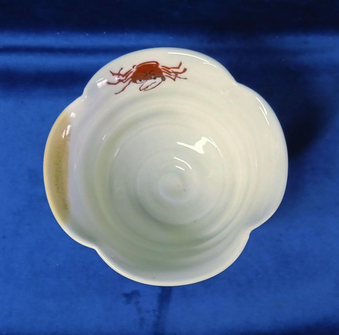 高台小鉢　蟹絵　5客　八角鉢　10客　骨董　和食器　懐石料理 会席 向付