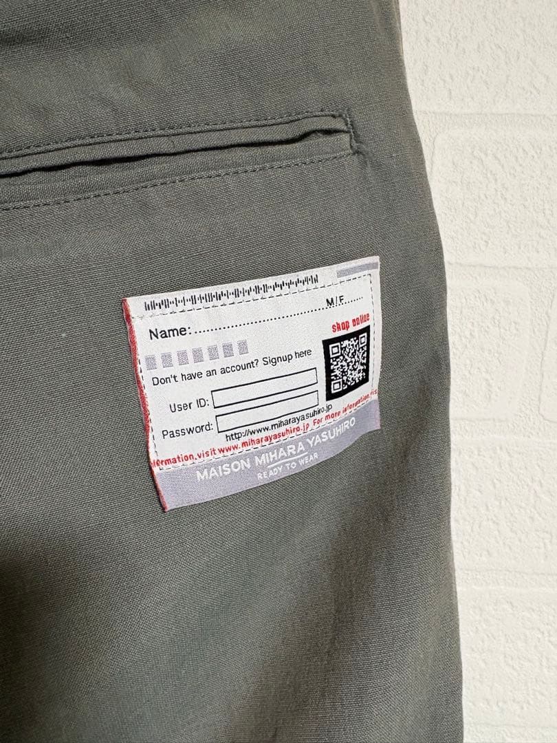 Maison Mihara Yasuhiro 2023ss ダブルウエストパンツ