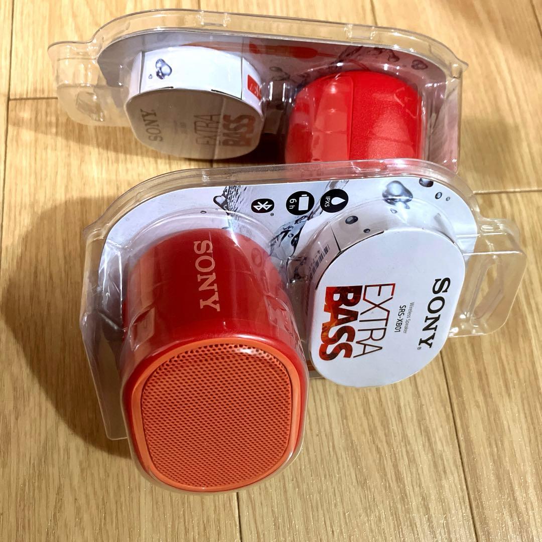 SONY スピーカー SRS-XB01 レッド 2個