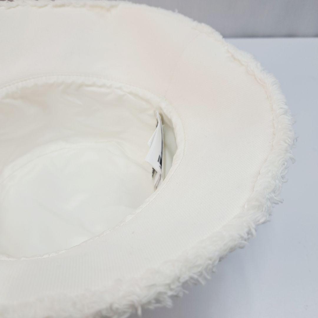 miumiu ミュウミュウ バケットハット コットン S ホワイト