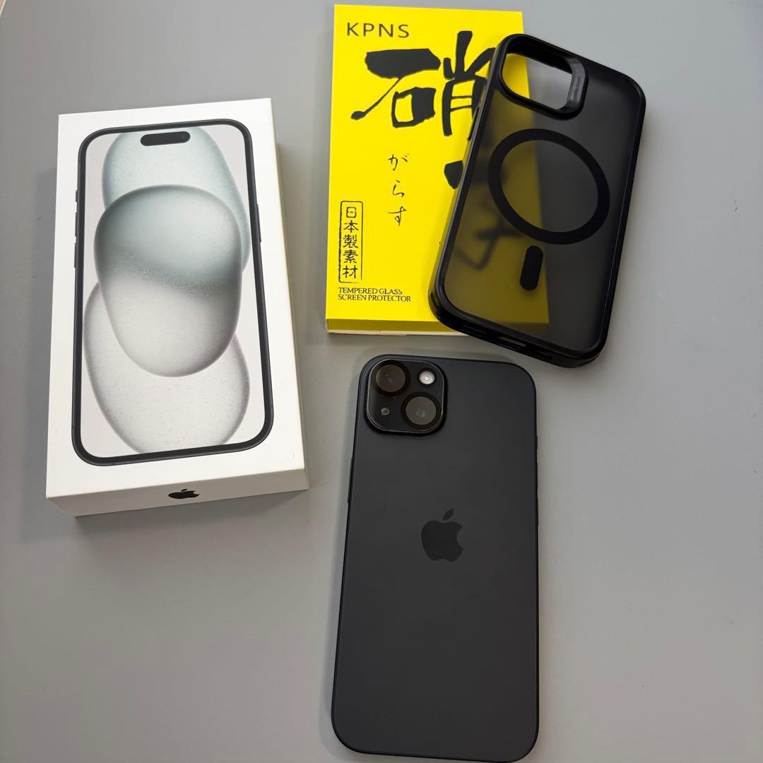 【美品】iPhone15 256GB ブラック SIMフリー バッテリー90%