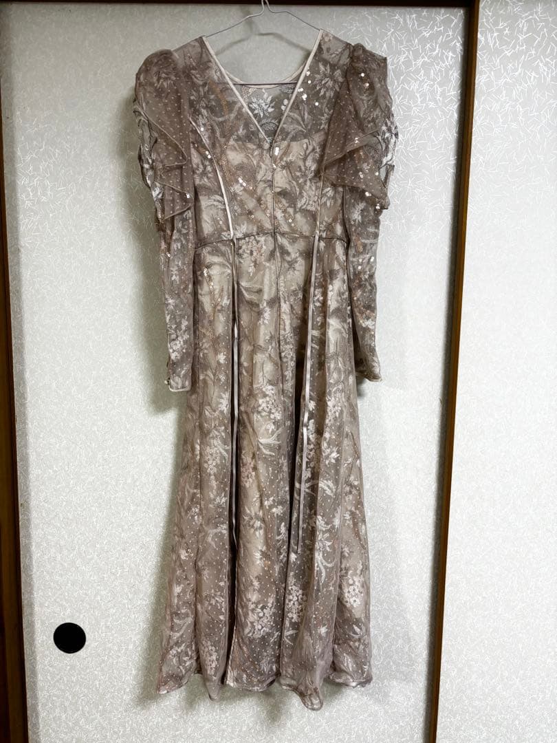 SNIDEL シャイニーエンブロイダリーワンピース　オケージョン