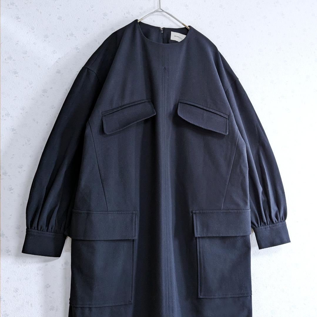 良品 24AW SHIPS any Iライン ポケット デザイン ワンピース