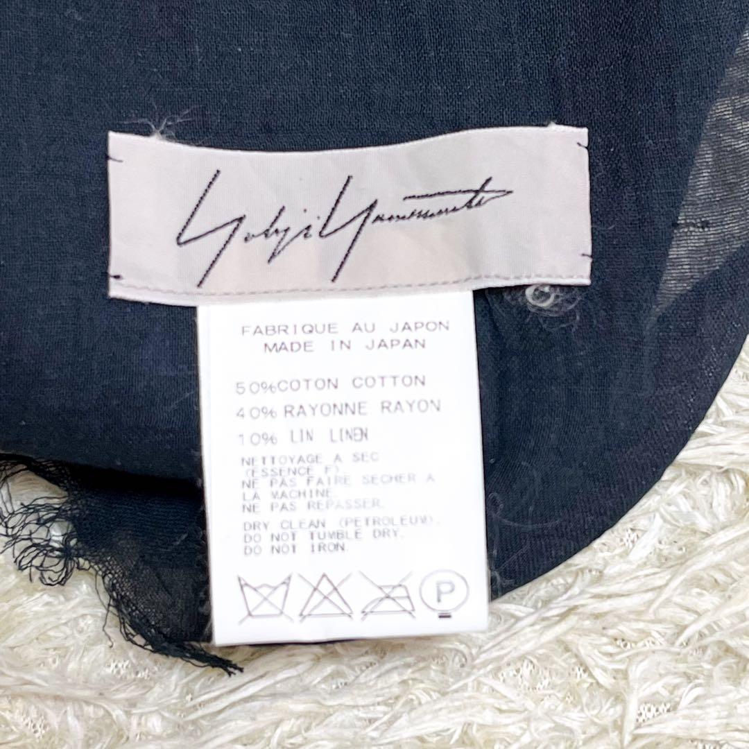 yohji yamamoto スカーフ 大判 柄 ストール