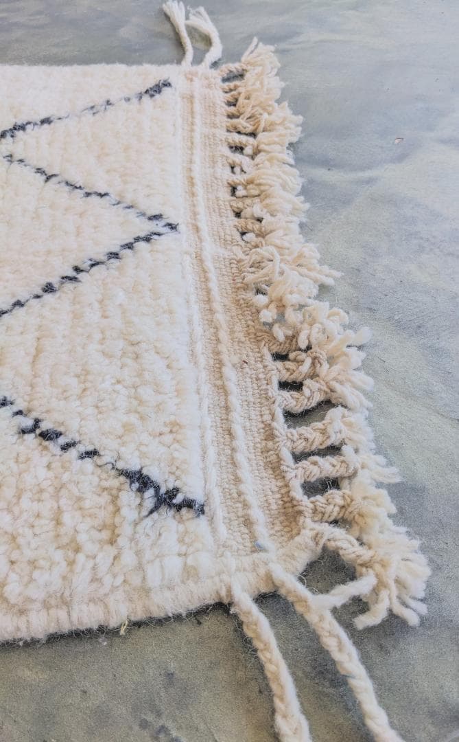 【限定セール中】-モロッコ-ミニベニワレンラグ-No.21(65×111cm)