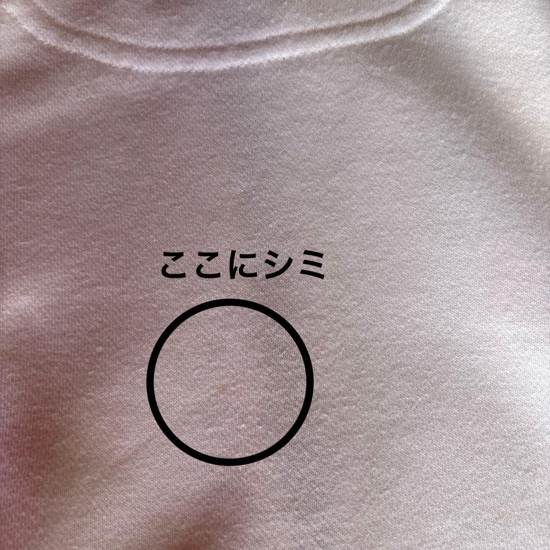 ラルフローレン　ビックポニー　ピンク刺繍　白パーカー　ジップアップ