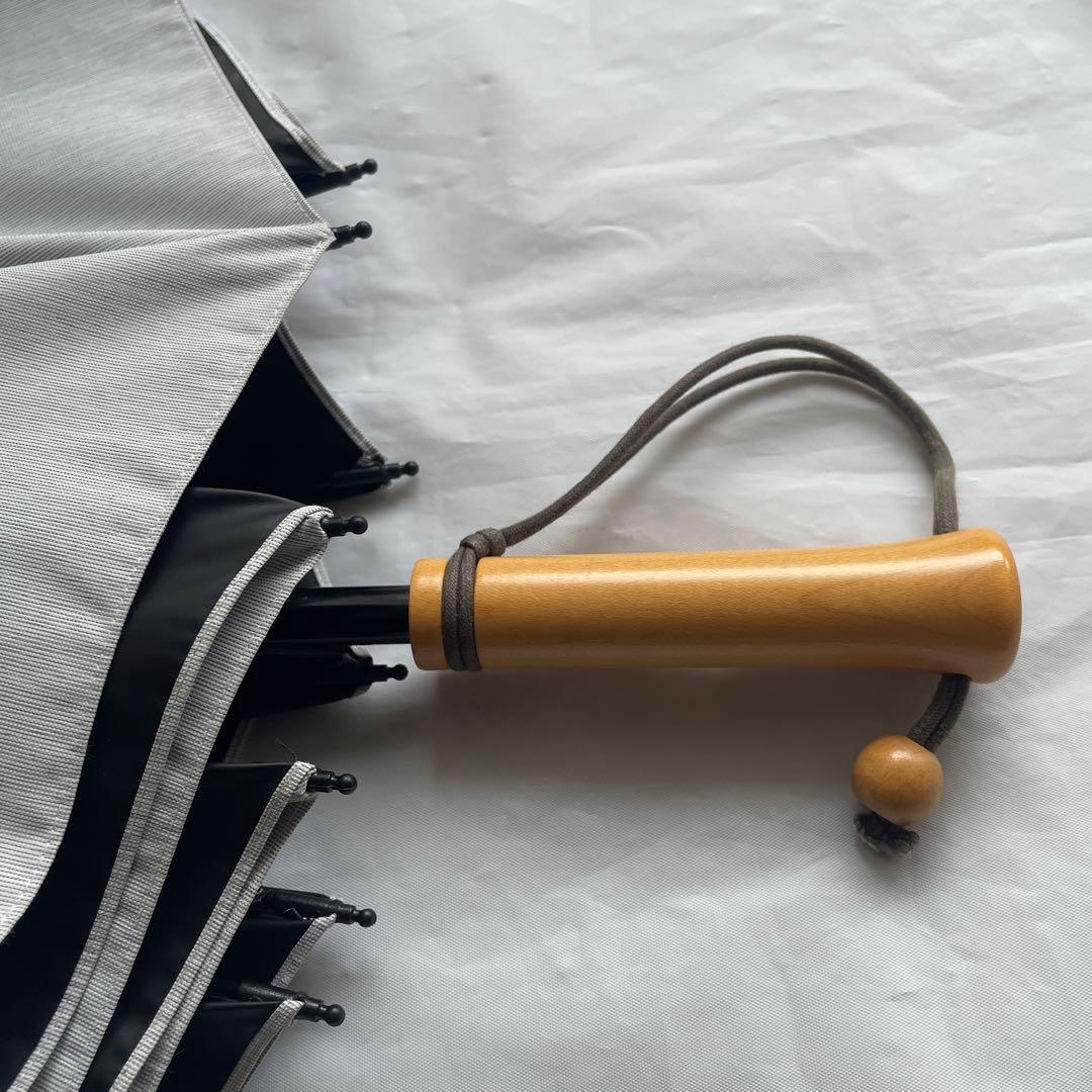 【サンバリア100】折りたたみ日傘　２段折 / moku グレー