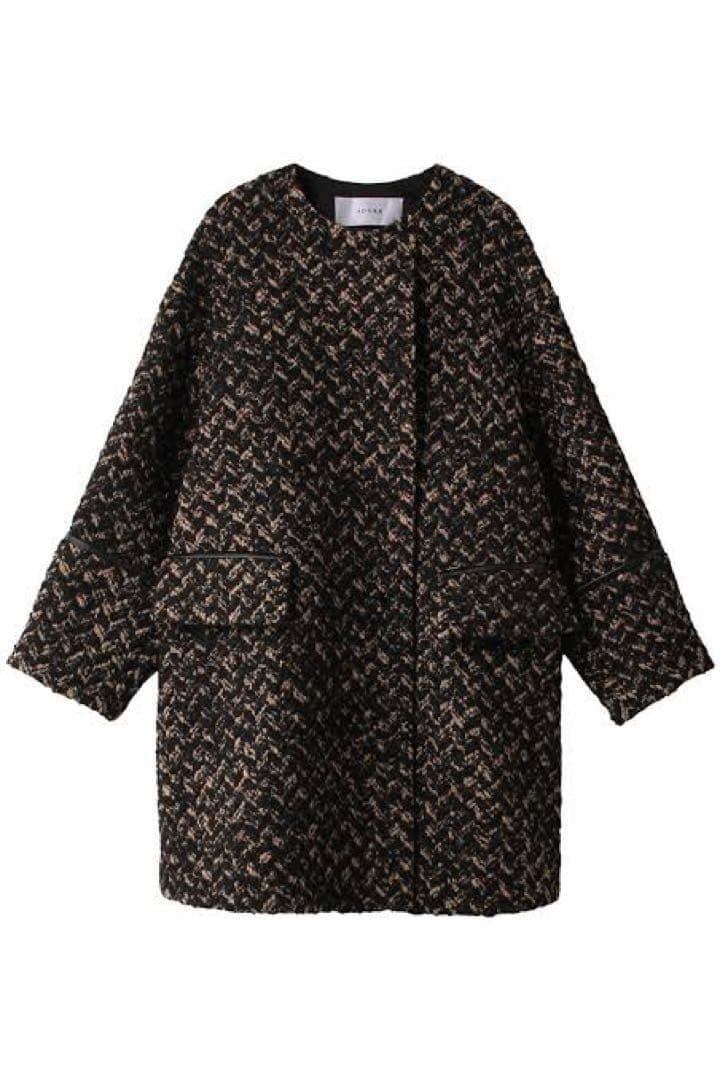ADORE ヘリンボーンツイードコート　アドーア　ジャケット