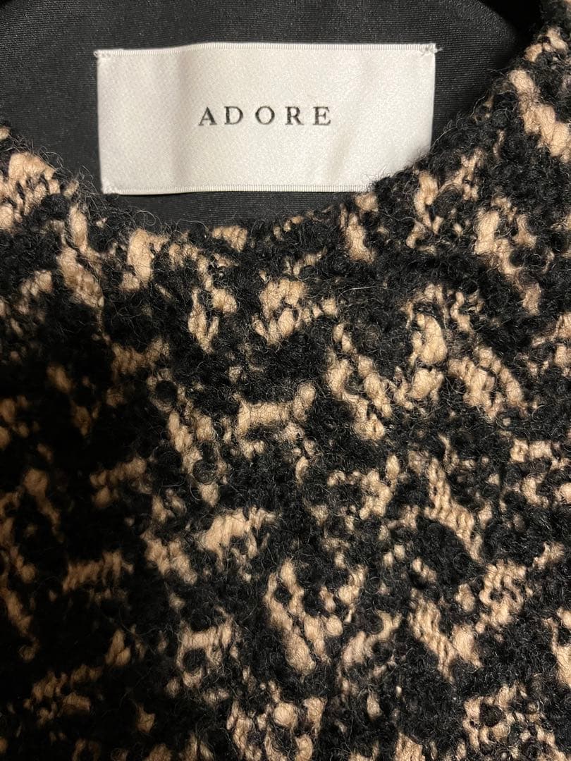 ADORE ヘリンボーンツイードコート　アドーア　ジャケット