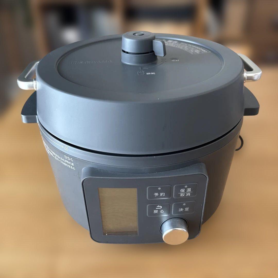 IRIS OHYAMA 電気圧力鍋 中型 ブラック