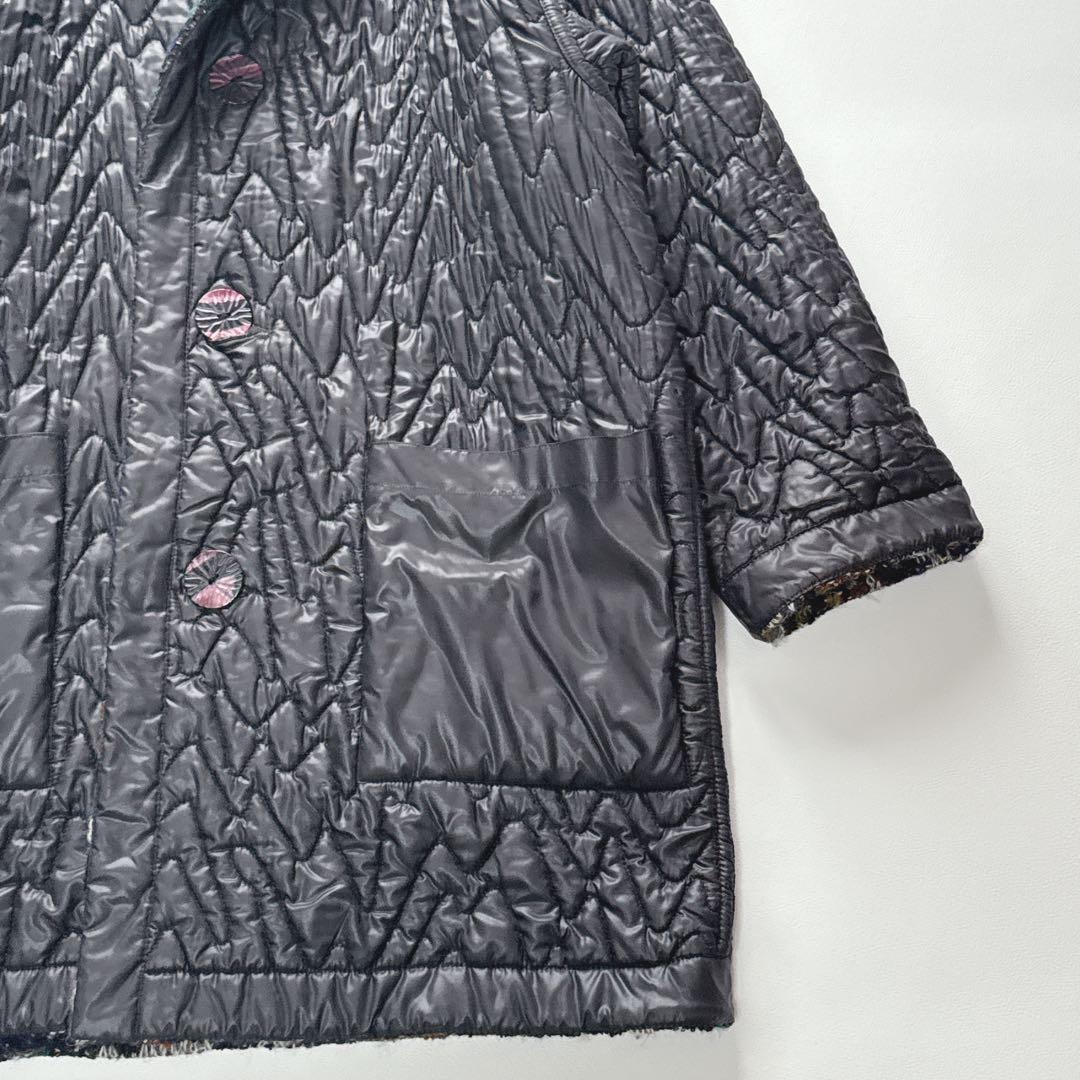 茄子の花様！ミッソーニ リバーシブル ウール　モヘア 幾何学模様 イタリア製