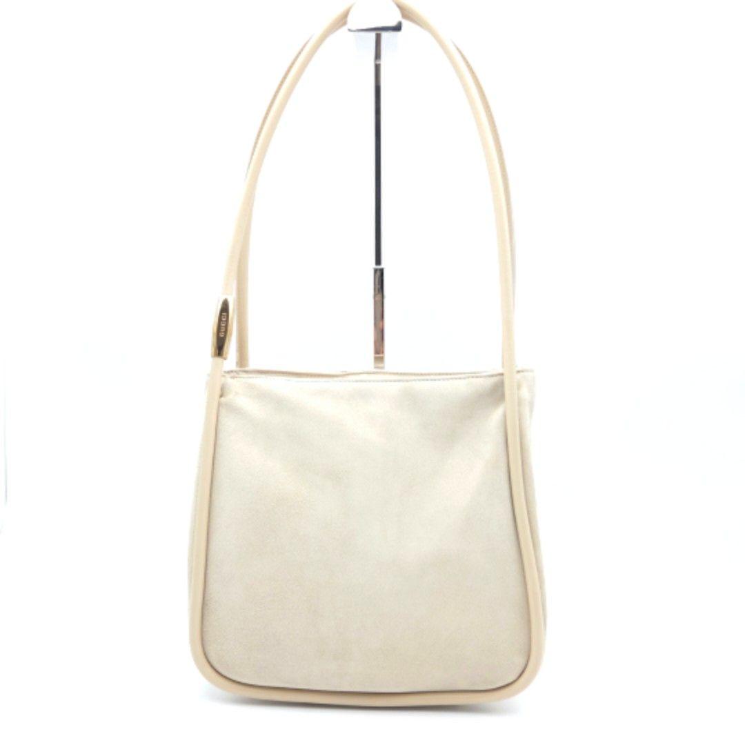 GUCCI✨ショルダーバッグ ハンドバッグ スウェード レザー ベージュ