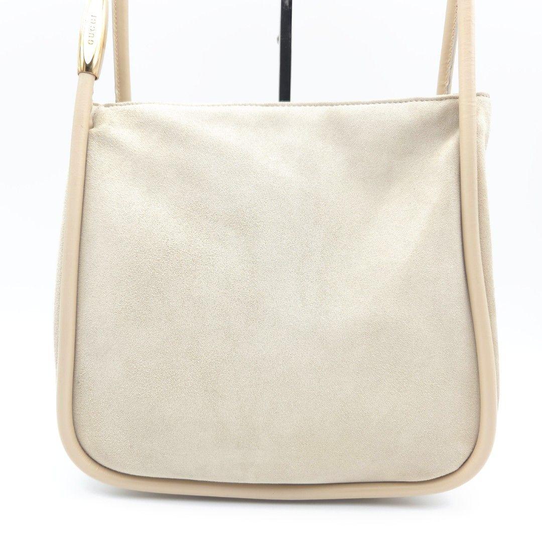 GUCCI✨ショルダーバッグ ハンドバッグ スウェード レザー ベージュ