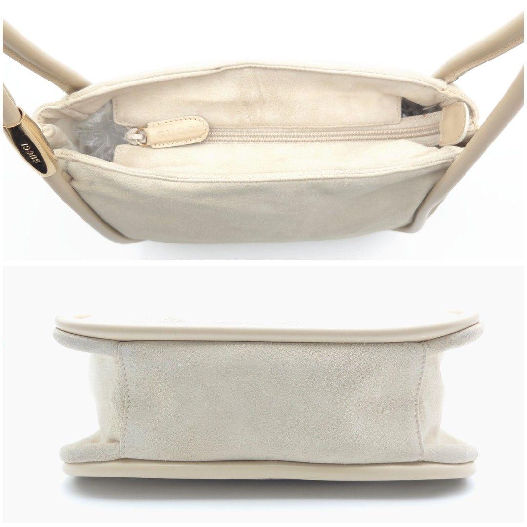 GUCCI✨ショルダーバッグ ハンドバッグ スウェード レザー ベージュ