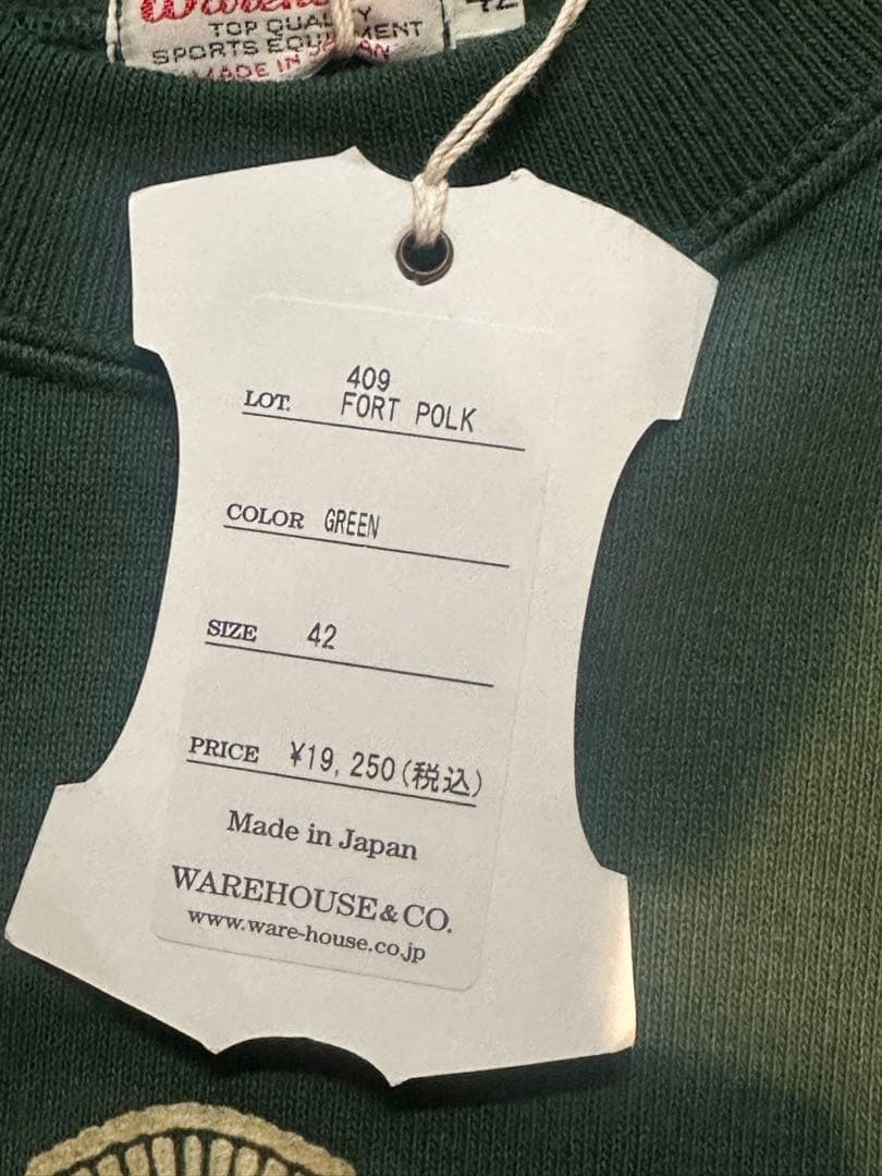 【新品】Warehouse ウェアハウスエンブレム スウェット 42