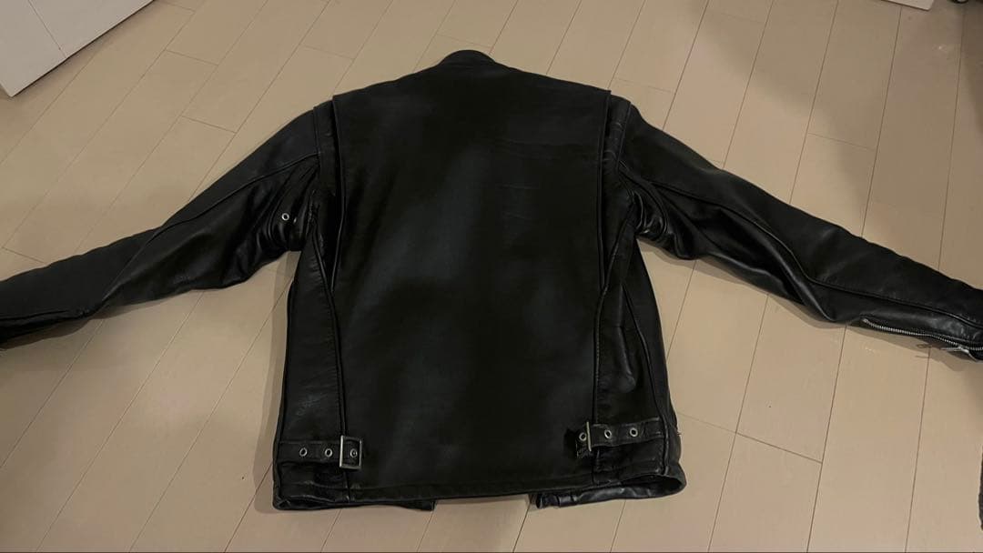 Schott ブラック レザー ジャケット サイズ34