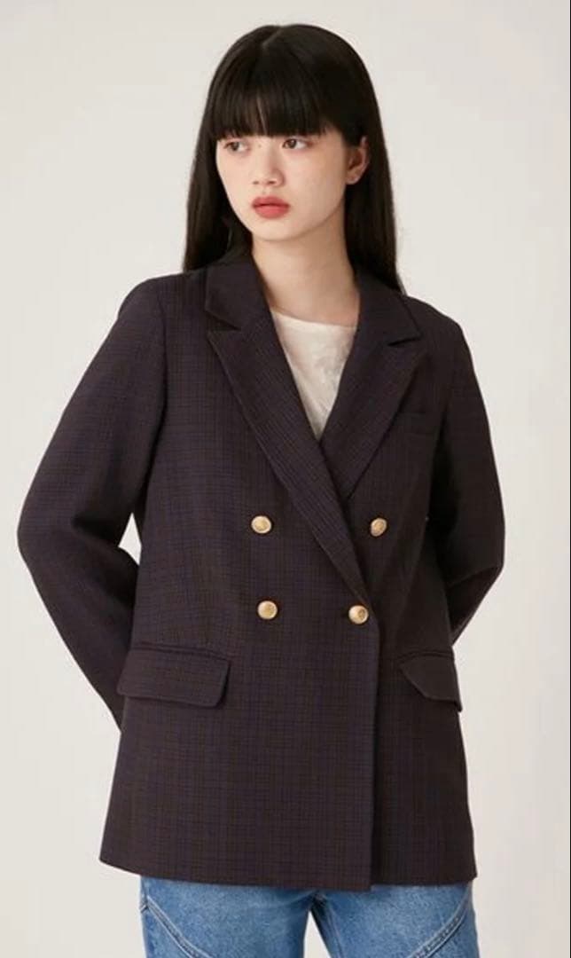 LILY BROWN ダークブラウン テーラードジャケット