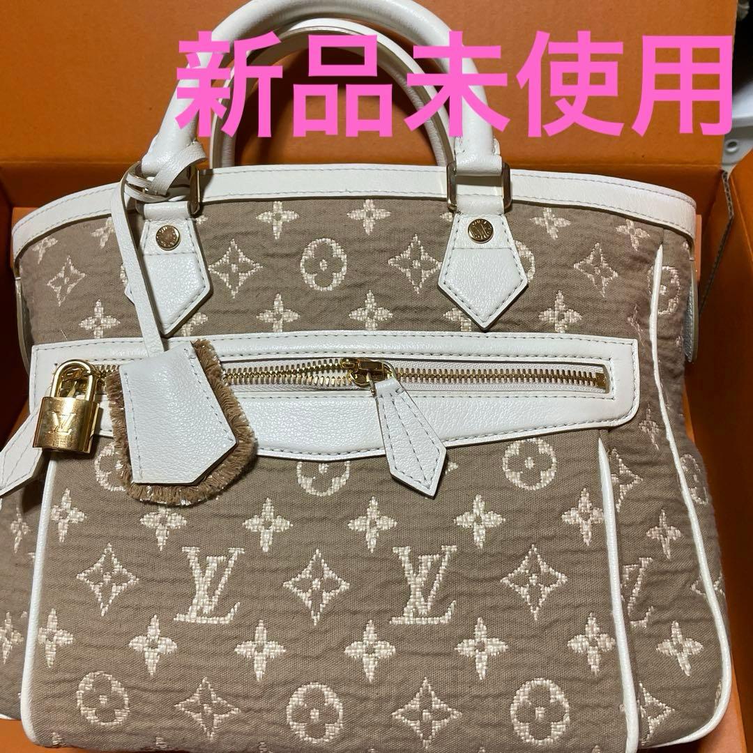 新品未使用　ルイヴィトン　ハンドバッグ　モノグラムキャンバスデニムベージュ