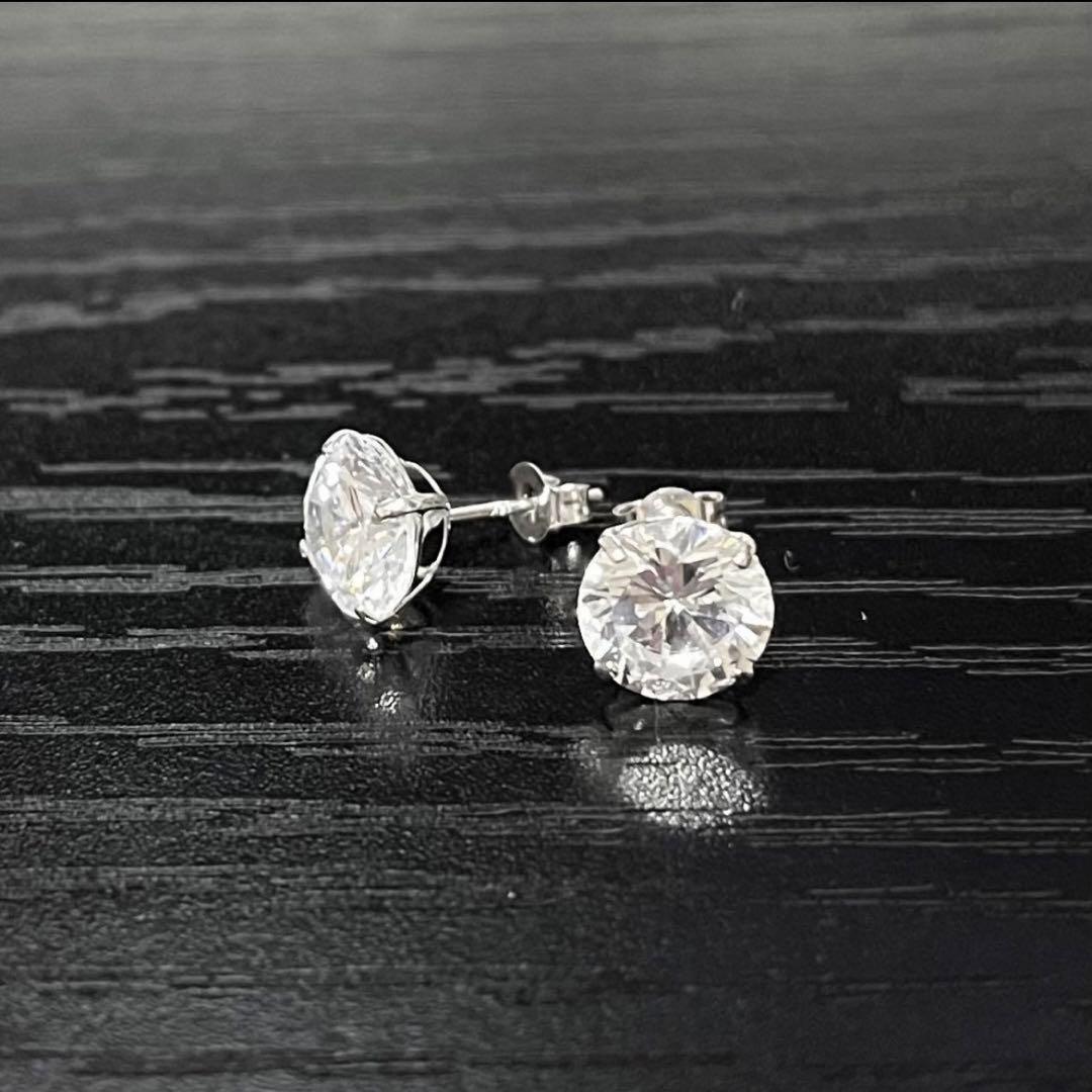 AVALANCHE アバランチ 14Kホワイトゴールド スタッズ ピアス 7mm