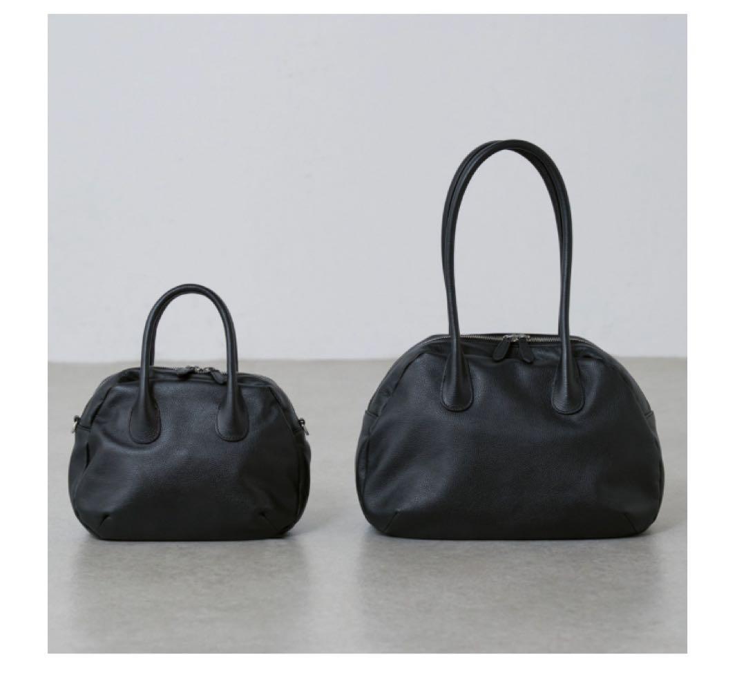 週末お値下げ ビアズリー　グレー トーハンドバッグ 内部、外側ポケット付き