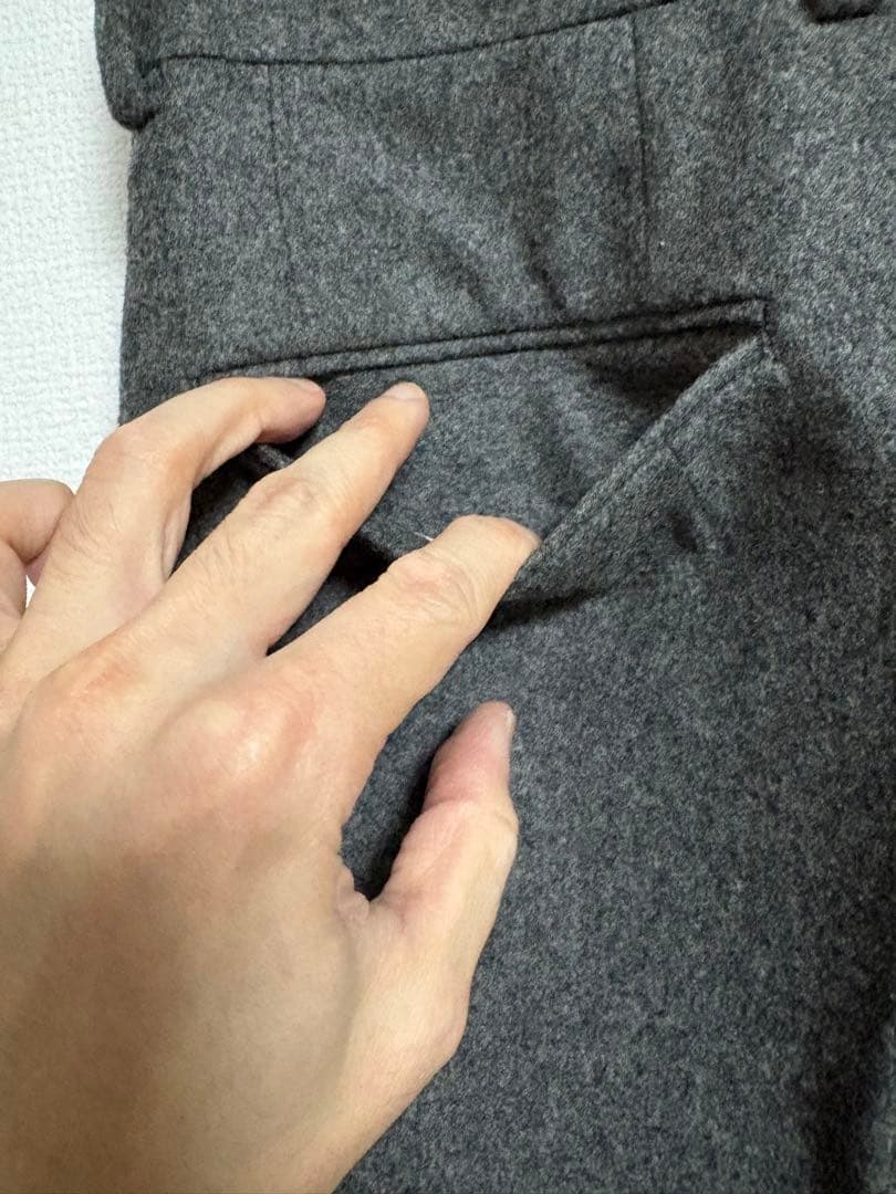 Neat FOX BROTHERS Flannel テーパードパンツ　ウール