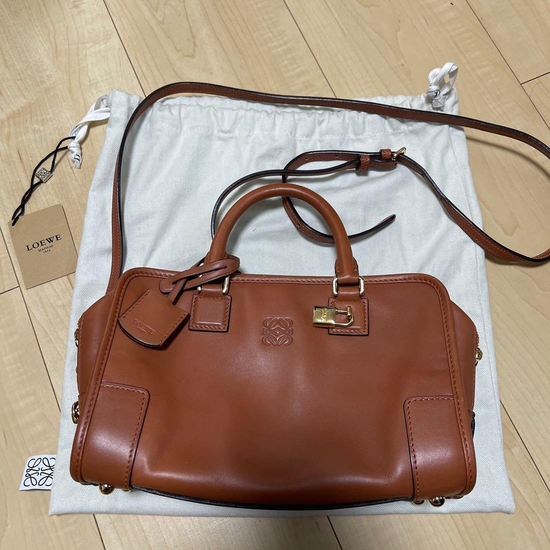 LOEWE AMAZONA 23 BAG ブリックレッド　中古