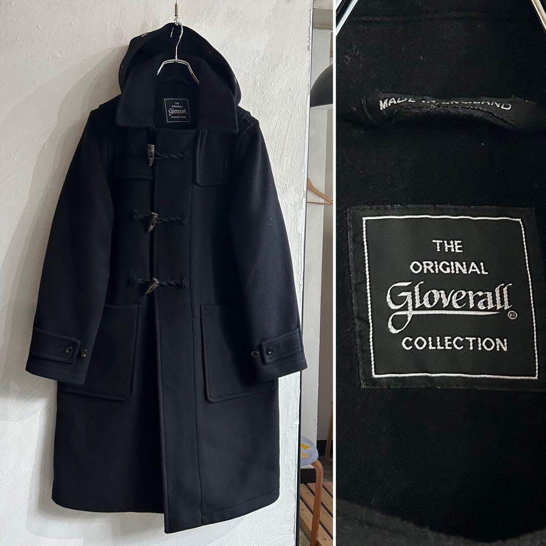 極美 イングランド製 gloverall ELIZA ダッフルコート ブラック