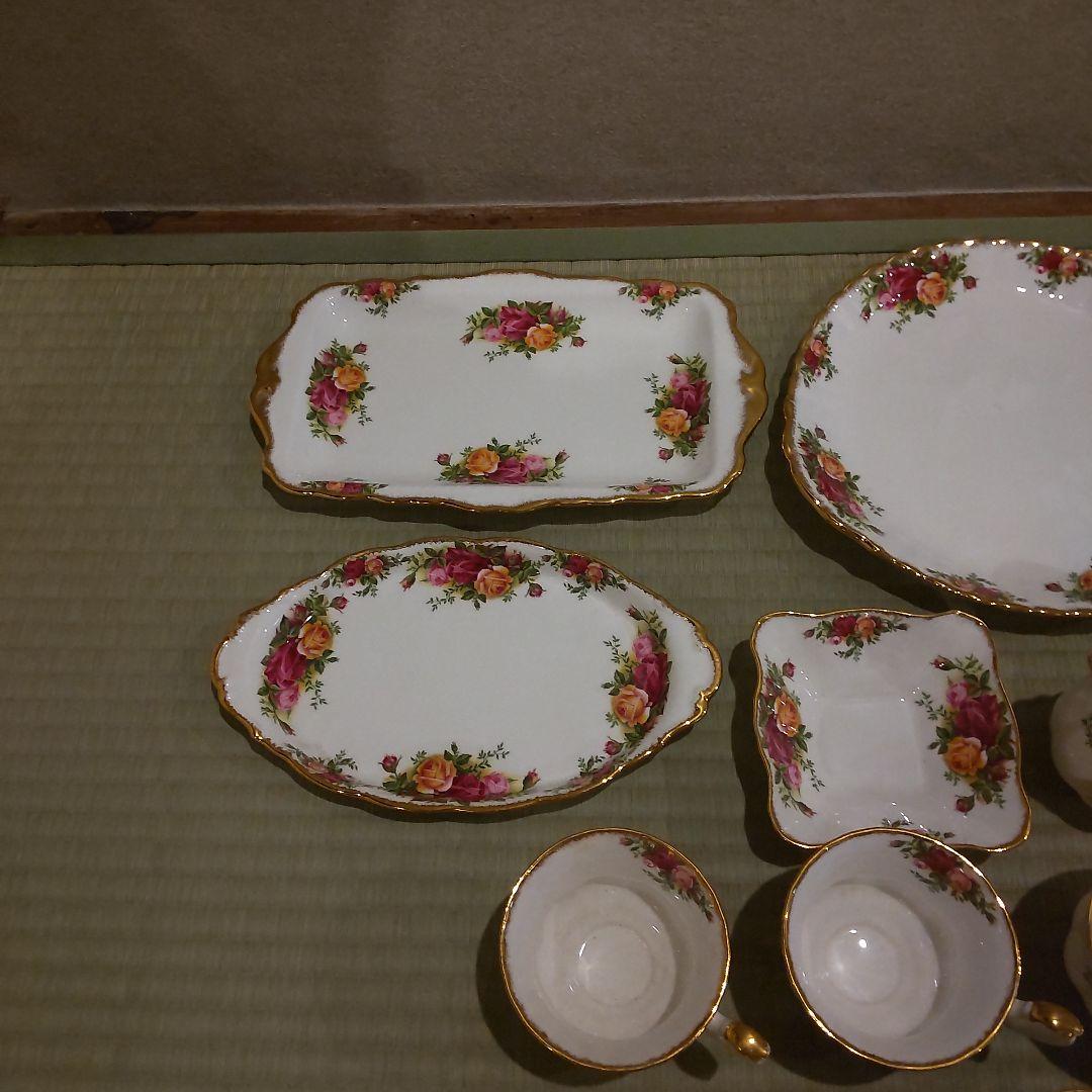 ロイヤルアルバート　ティーカップソーサーセットオールドカントリーローズ自宅保管品