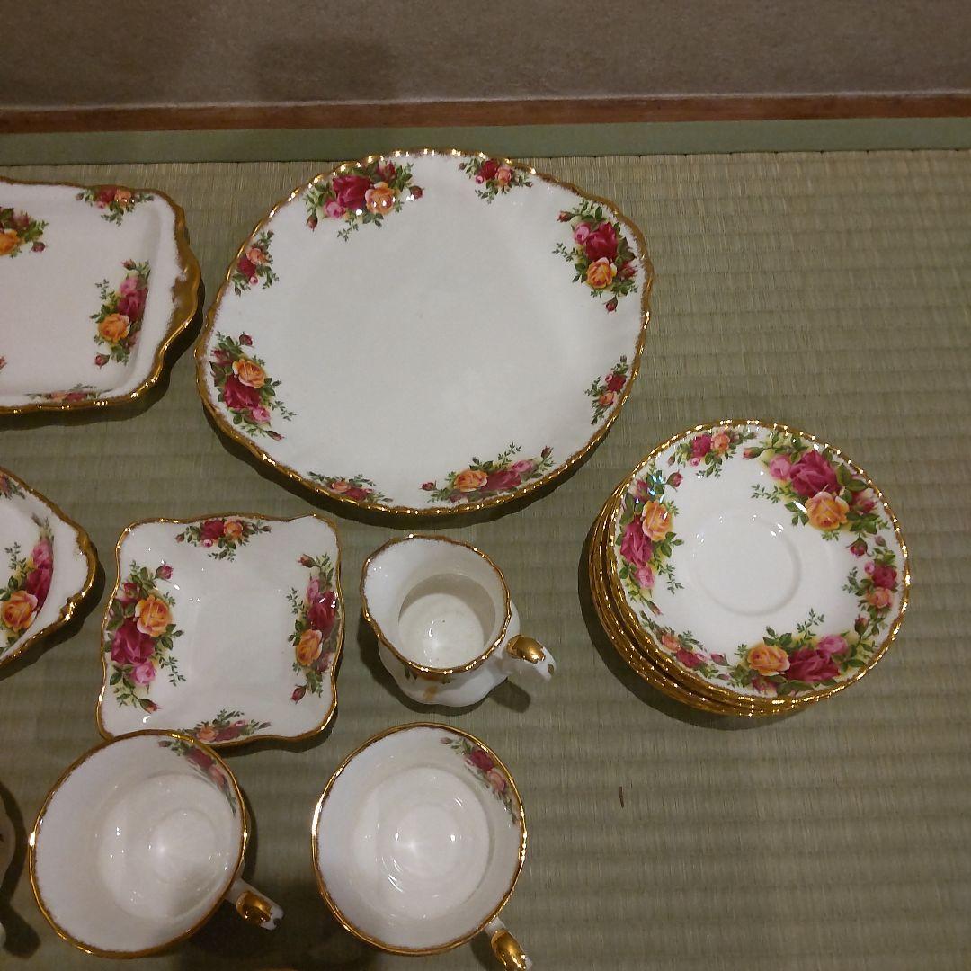 ロイヤルアルバート　ティーカップソーサーセットオールドカントリーローズ自宅保管品