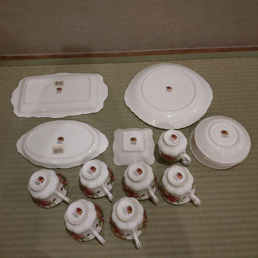 ロイヤルアルバート　ティーカップソーサーセットオールドカントリーローズ自宅保管品