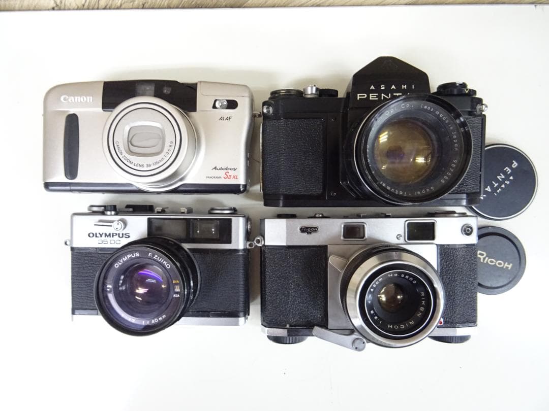 S*k様 博035 カメラ 4点 まとめ売り キャノン リコー オリンパス ペン