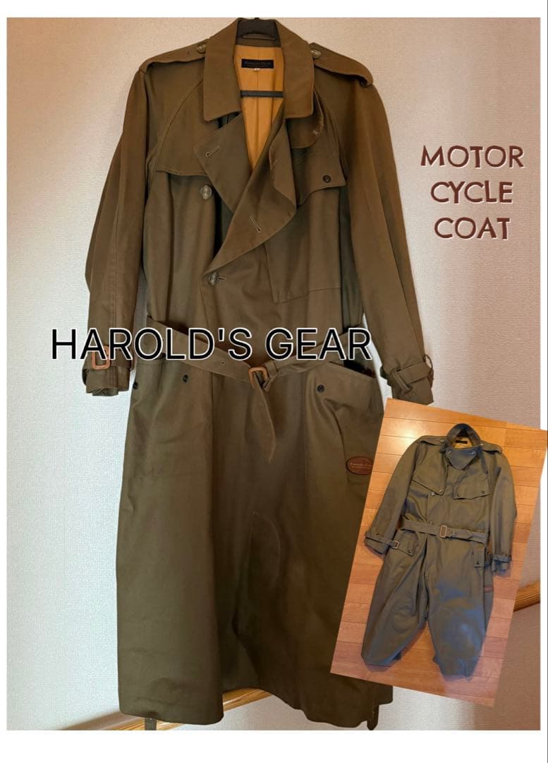HAROLD'S GEAR モーターサイクルコート ハロルズギア 古着サイズL