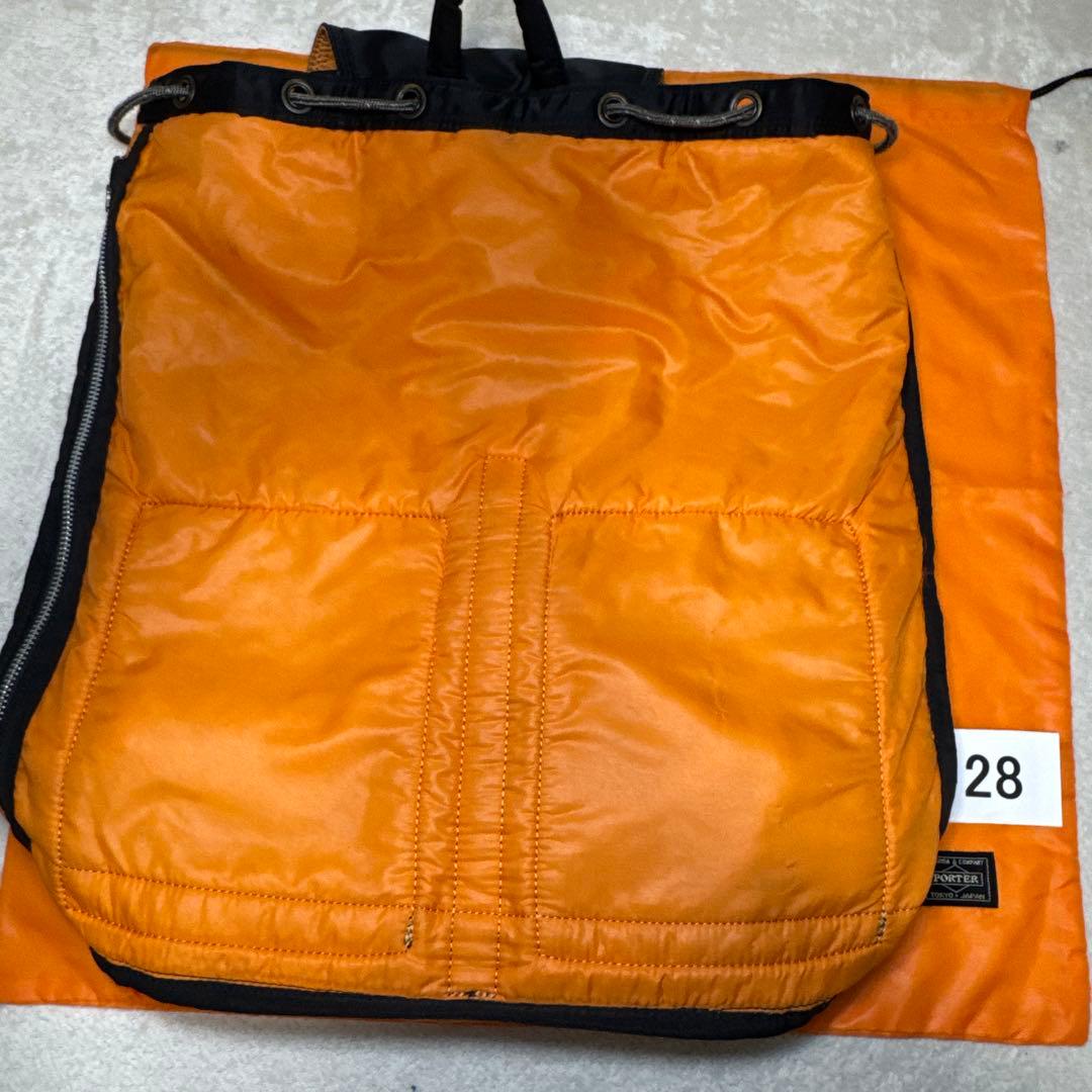28 美品　ポーター　タンカー　リュック　バックパック　ブラック