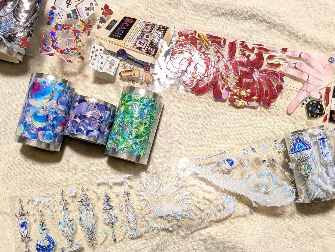 【匿名配送】新品＆中古巻き☆海外マステまとめ売り