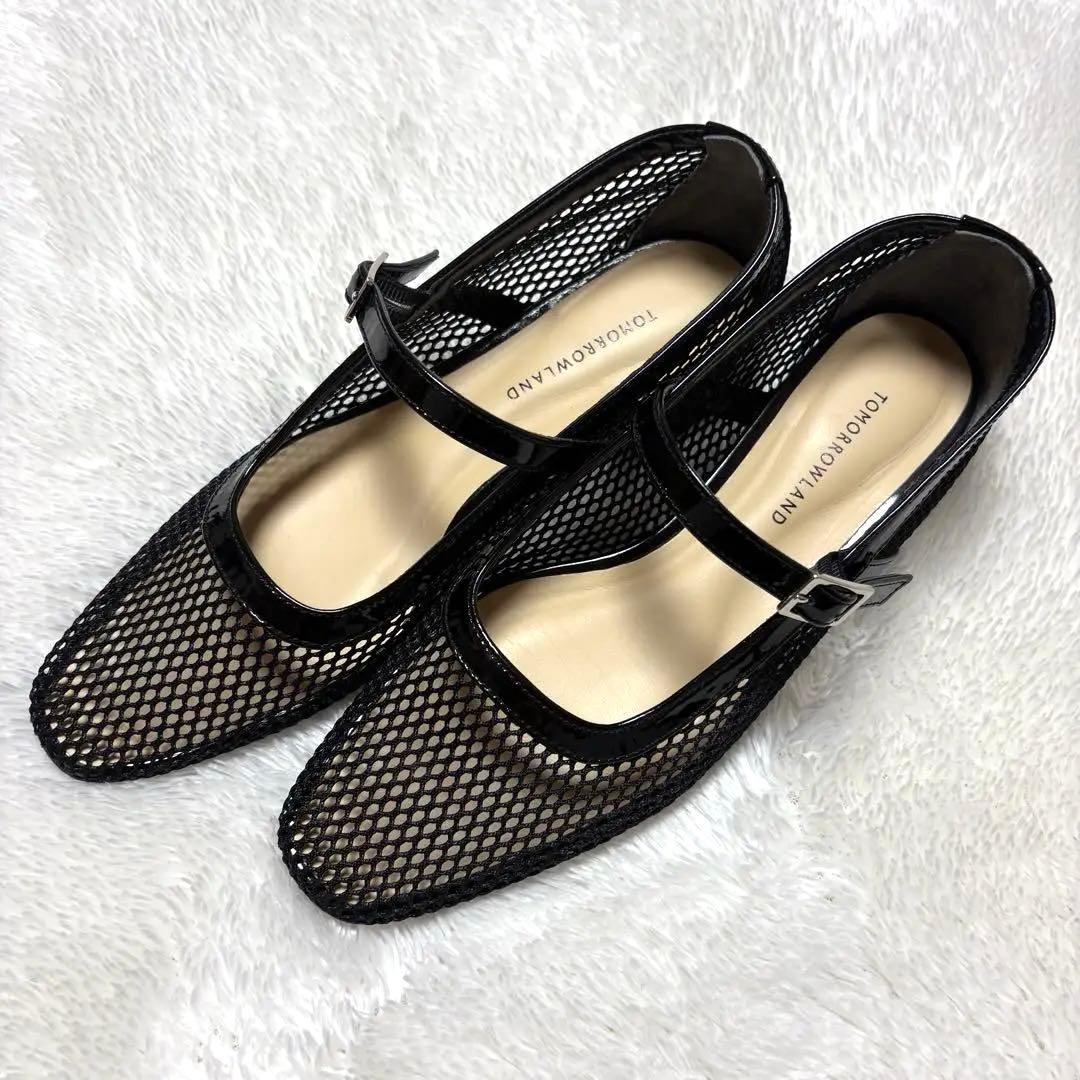 ✨未使用級✨トゥモローランド メリージェーン フラットシューズ メッシュ 36